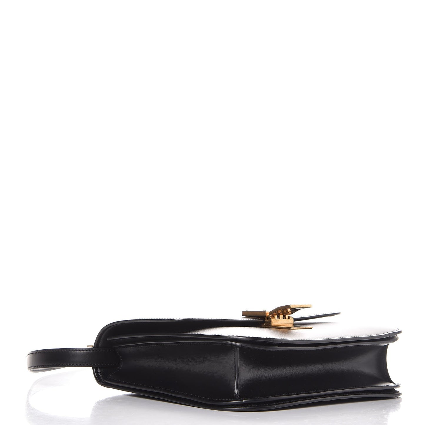 Box Calfskin Medium Classic Box Flap Bag Black