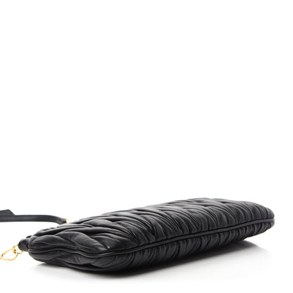 Miu Miu Nappa Matelasse Crossbody Clutch Black 4 of 10