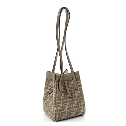 Fendi Fabric Jacquard Vitello Grace FF 1974 Mini Fendi Origami Dove White Dove 3 of 11