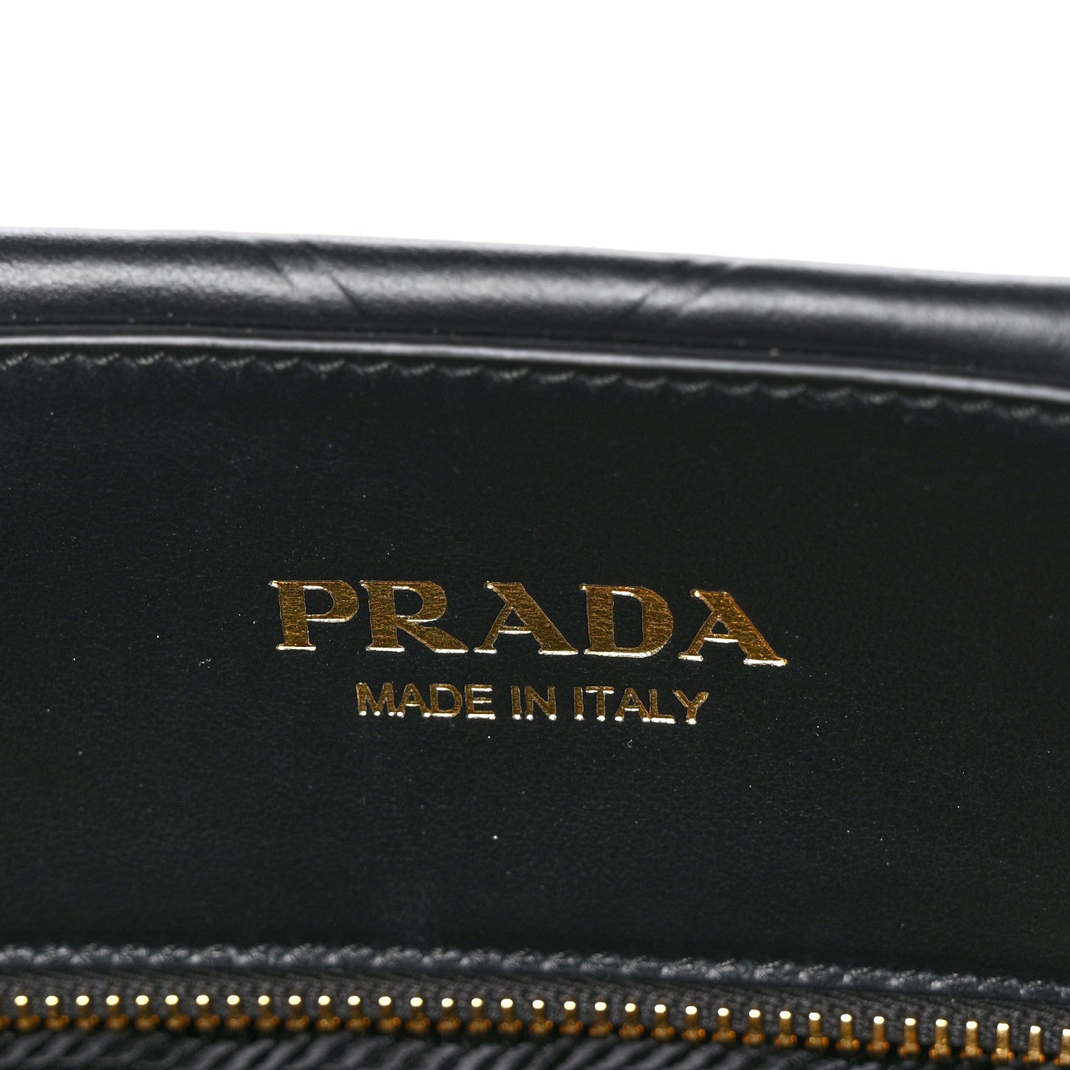 Prada Soft Calfskin Triangolo Symbole Embossed Medium Tote Black 6 of 9