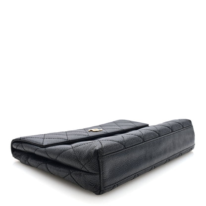 Chanel Caviar Quilted CC Beauty Clutch Black 4 of 6