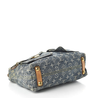 Louis Vuitton Monogram Denim Baggy PM Blue 4 of 11