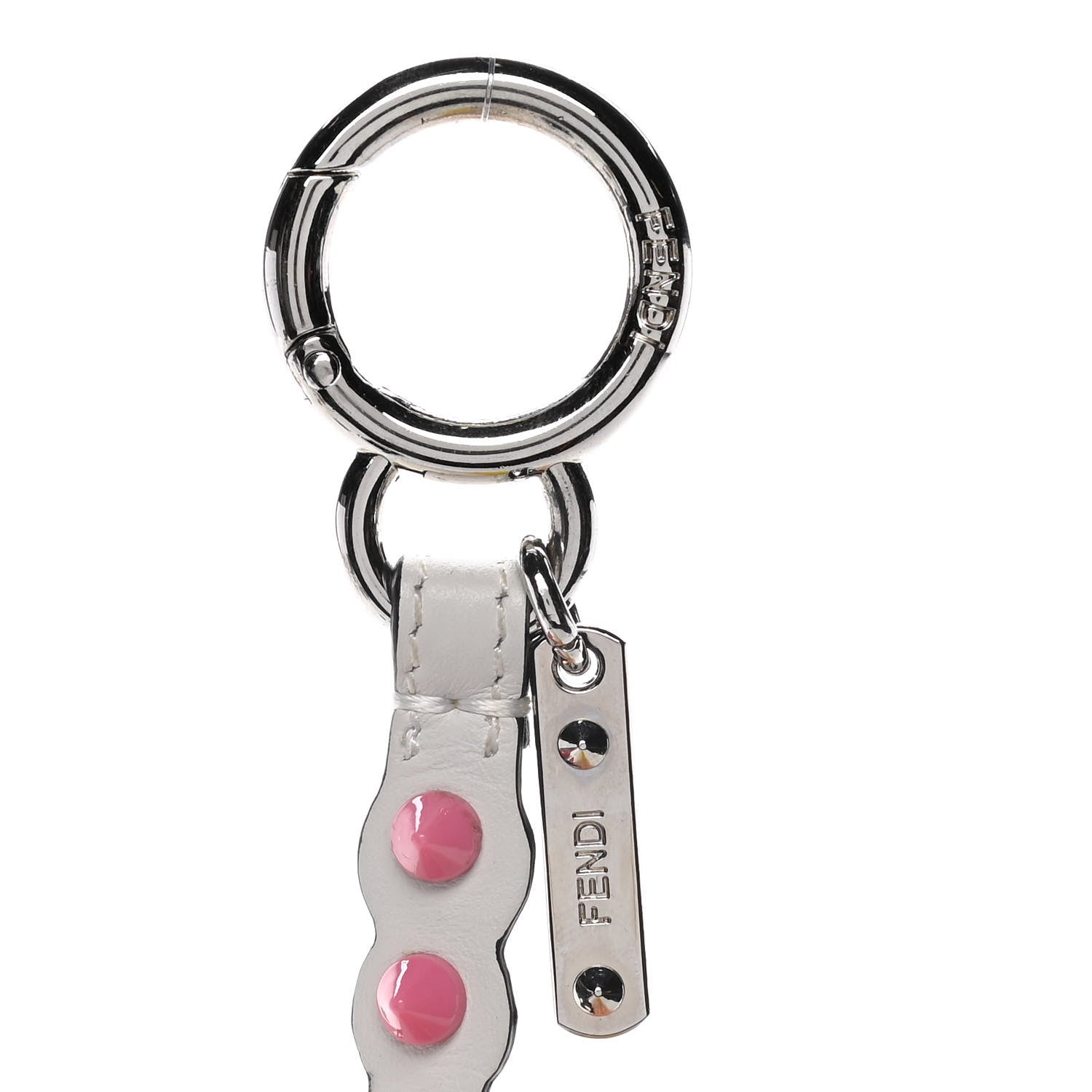 Fendi Mink Fur Calfskin Fun Fair Bag Charm Multicolor 3 of 4
