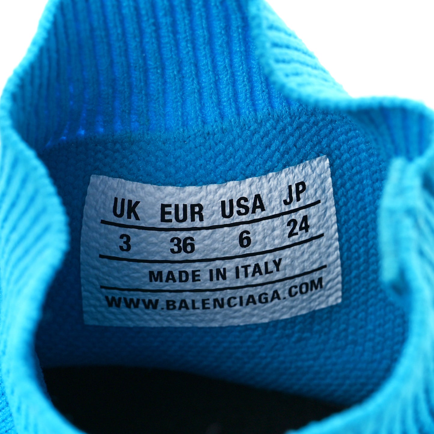 Neoprene Knit Womens Speed Sneakers 36 Turquoise Azur
