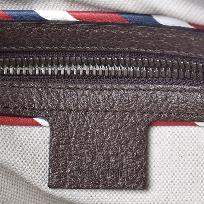 Gucci Soft GG Supreme Monogram Courrier Web Medium Flat Messenger Bag Beige New Acero Multicolor 6 of 10