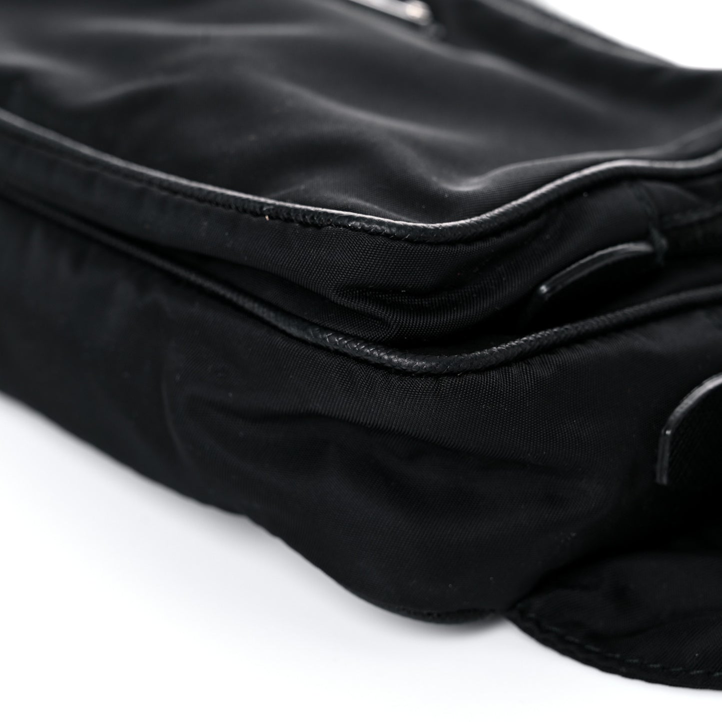 Tessuto Nylon Saffiano Belt Bag Black