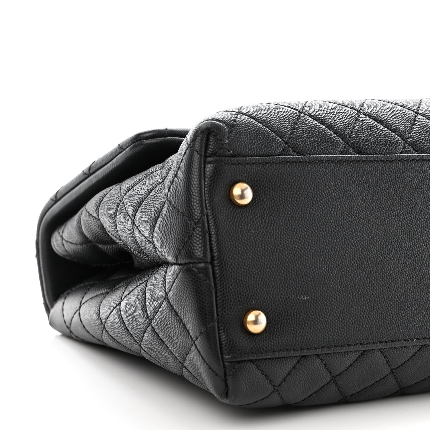 Chanel Caviar Quilted Medium Coco Handle Flap Black 9 of 10