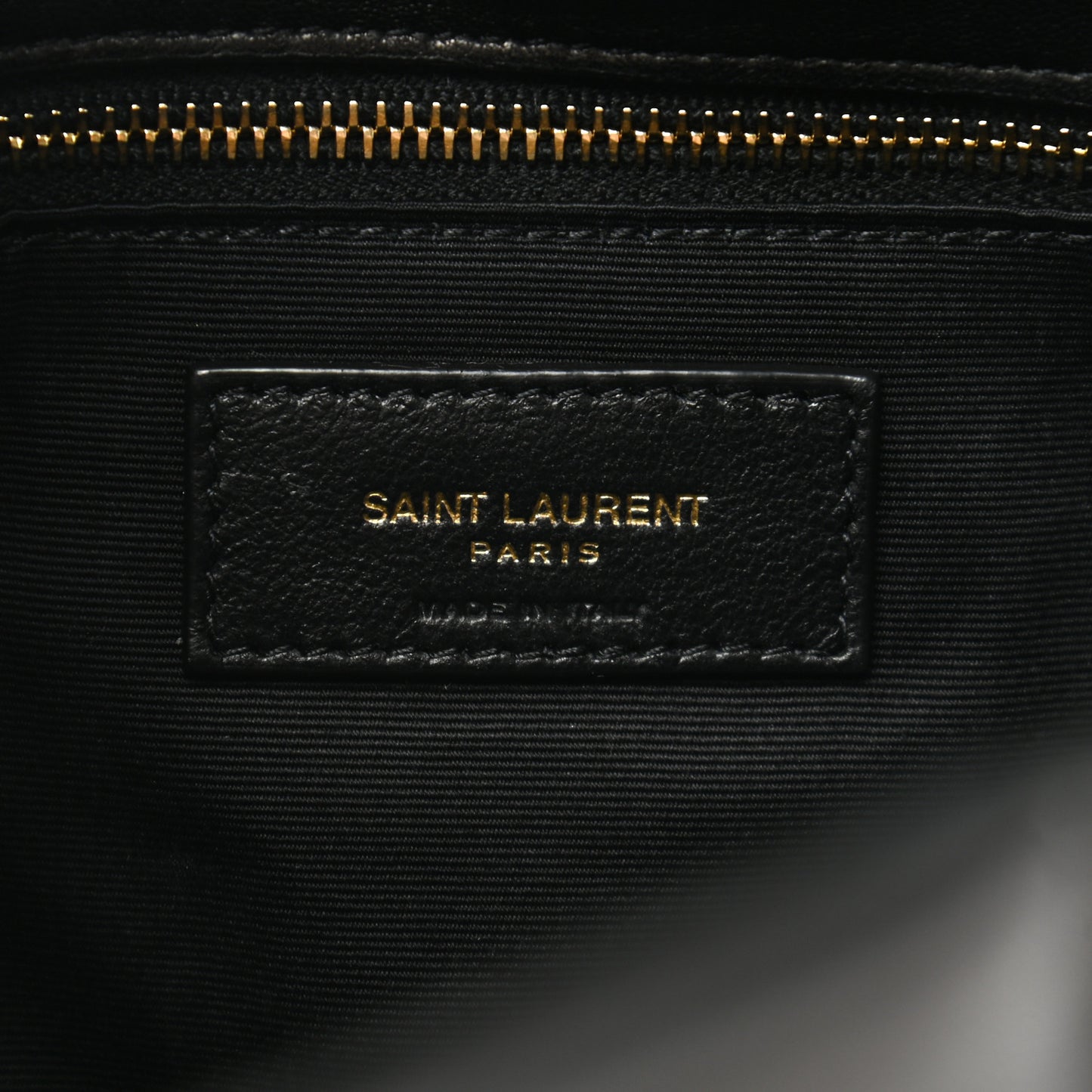 Lambskin Quilted Medium Loulou Puffer Monogram Chain Satchel Black