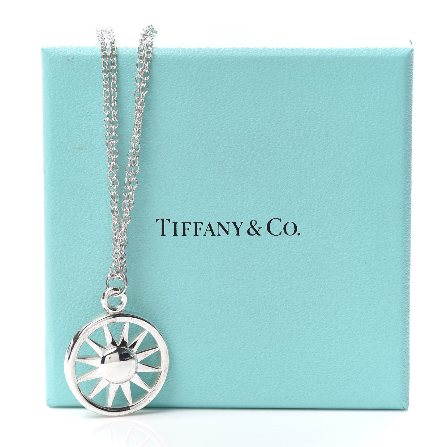 Sterling Silver Sun Pendant Necklace
