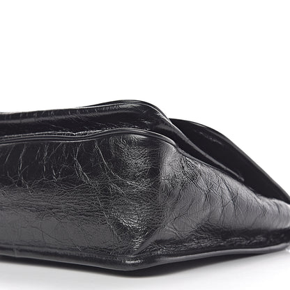 Saint Laurent Crinkled Calfskin Matelasse Monogram Medium Niki Chain Satchel Black 11 of 12