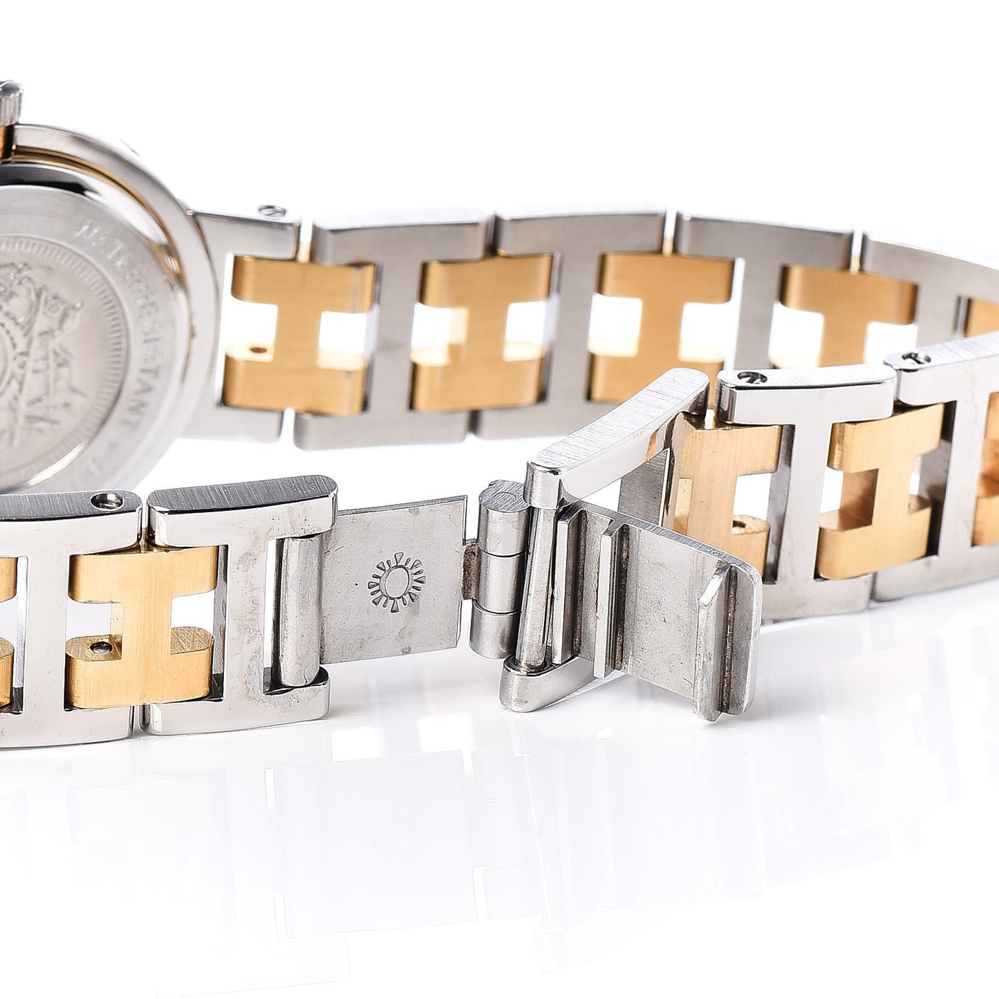 Stainless Steel 24mm Clipper Quartz Watch Gold