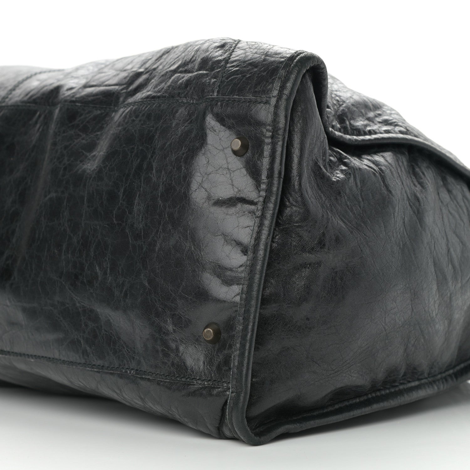 Balenciaga Chevre Classic Hardware Weekender Black 10 of 12
