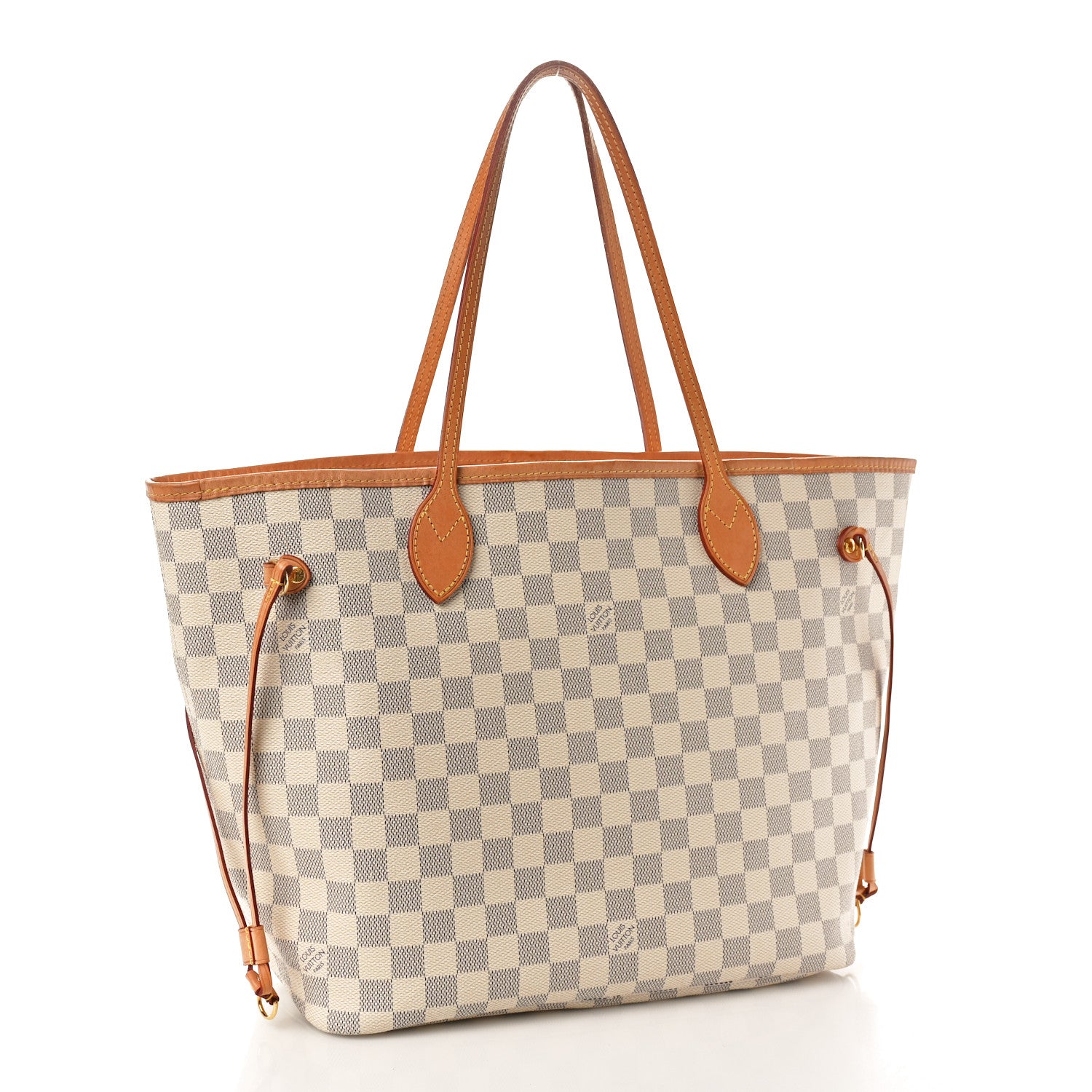 Louis Vuitton Damier Azur Neo Neverfull MM Rose Ballerine 4 of 14