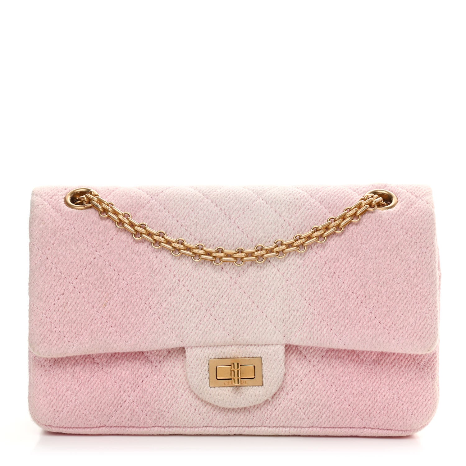 Chanel Ombre Denim Quilted 2.55 Reissue 225 Flap Pink 1 of 14