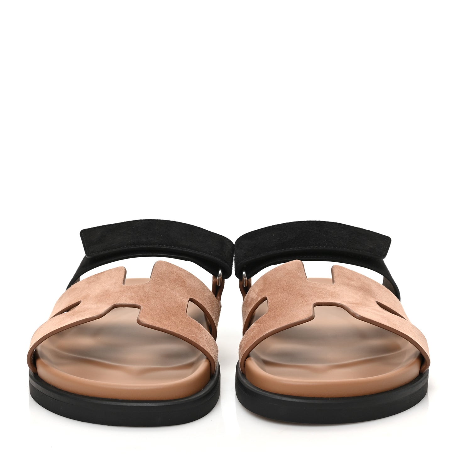 Suede Goatskin Womens Chypre Sandals 38 Rose Perle Black