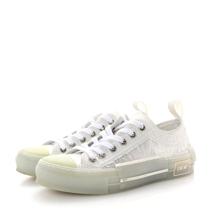 Christian Dior PVC Oblique Embossed Womens B23 Low Top Sneakers 37 White 4 of 10
