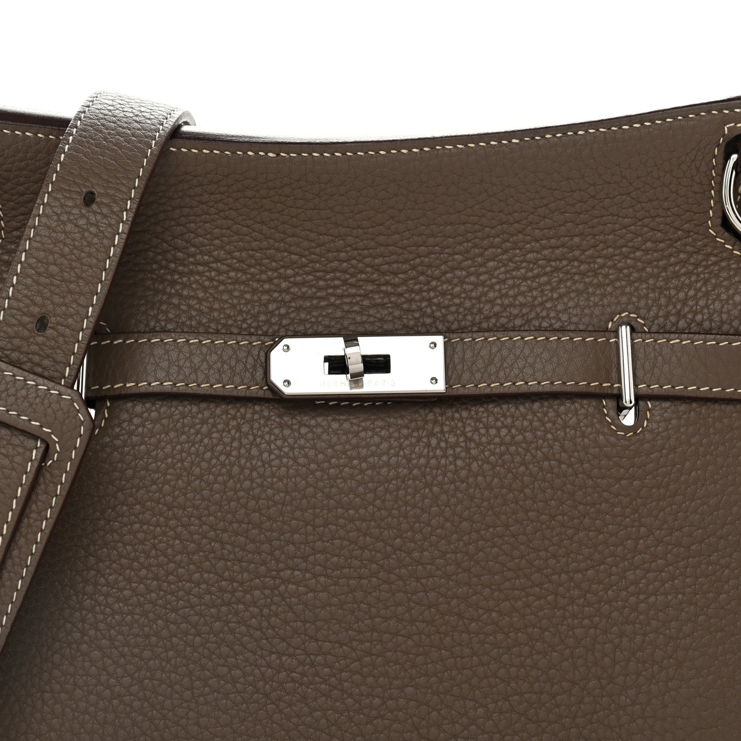Hermes Taurillon Clemence Jypsiere 28 Etoupe 7 of 9