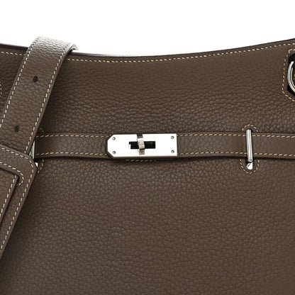 Hermes Taurillon Clemence Jypsiere 28 Etoupe 7 of 9