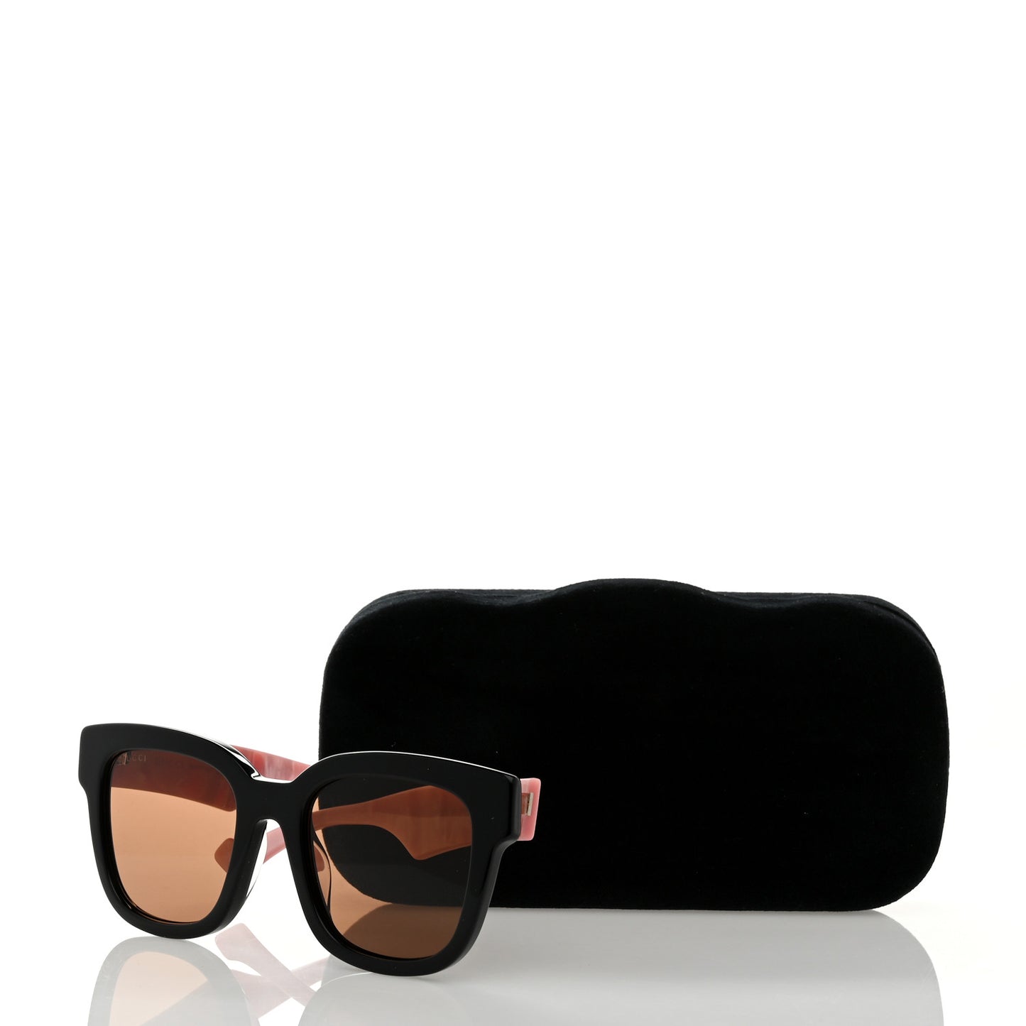 Rectangle 52mm Frame Sunglasses GG0998/S Black Pink