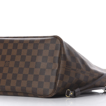 Louis Vuitton Damier Ebene Neo Neverfull MM Rose Ballerine 8 of 9