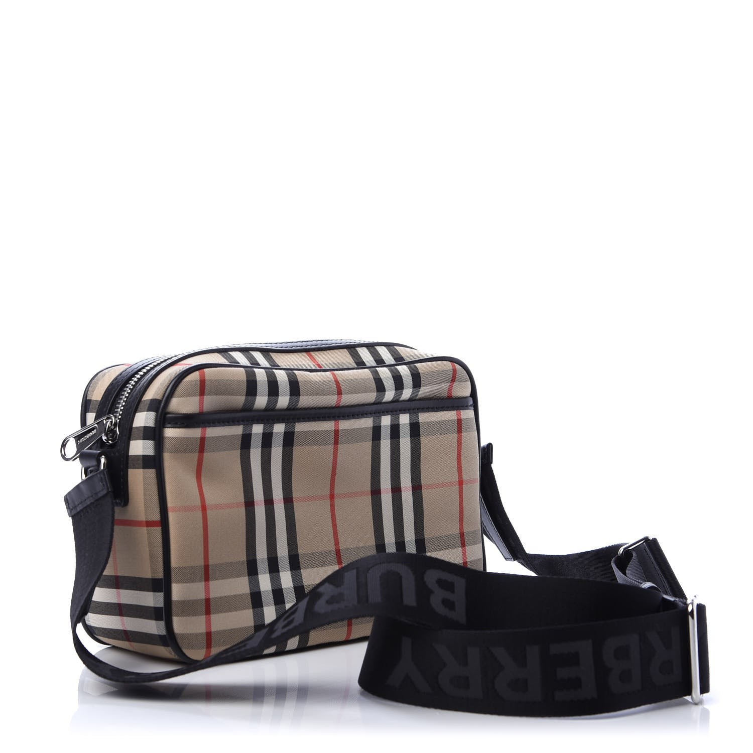 Burberry Vintage Check Calfskin Small Camera Bag Archive Beige 3 of 10