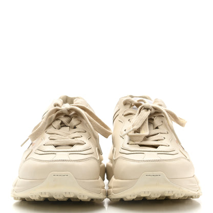 Gucci Calfskin Tiger Rhyton Sneakers 37 Ivory 2 of 11