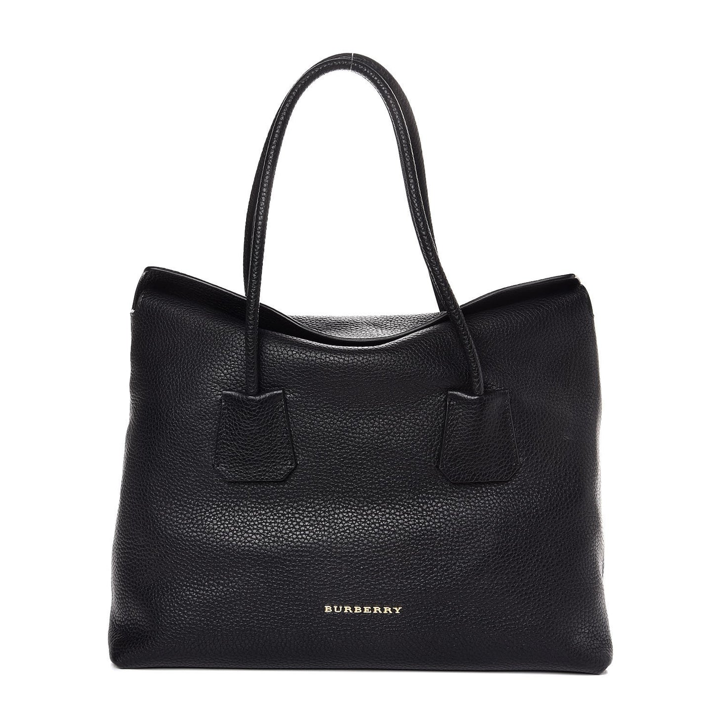 London Grainy Calfskin Medium Baynard Tote Black