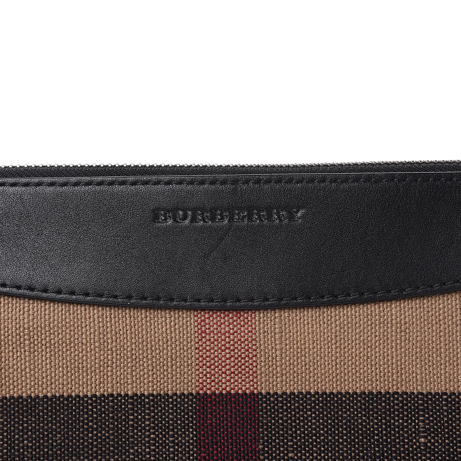 Burberry Mega Check Peyton Crossbody Clutch Bag Black 8 of 11