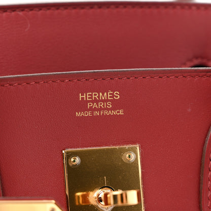 Hermes Veau Jonathan Birkin 30 Rouge Vif 6 of 11
