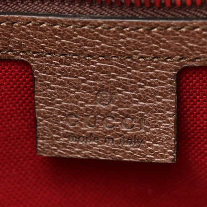 Gucci GG Supreme Monogram Textured Calfskin Square Messenger Bag Beige Ebony New Acero 6 of 13