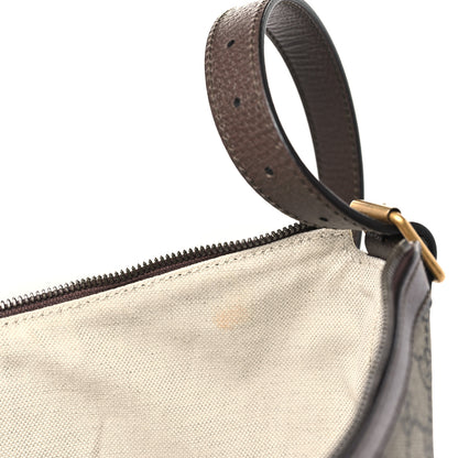 Gucci GG Supreme Monogram Web Small Ophidia Half Moon Hobo Brown 10 of 10