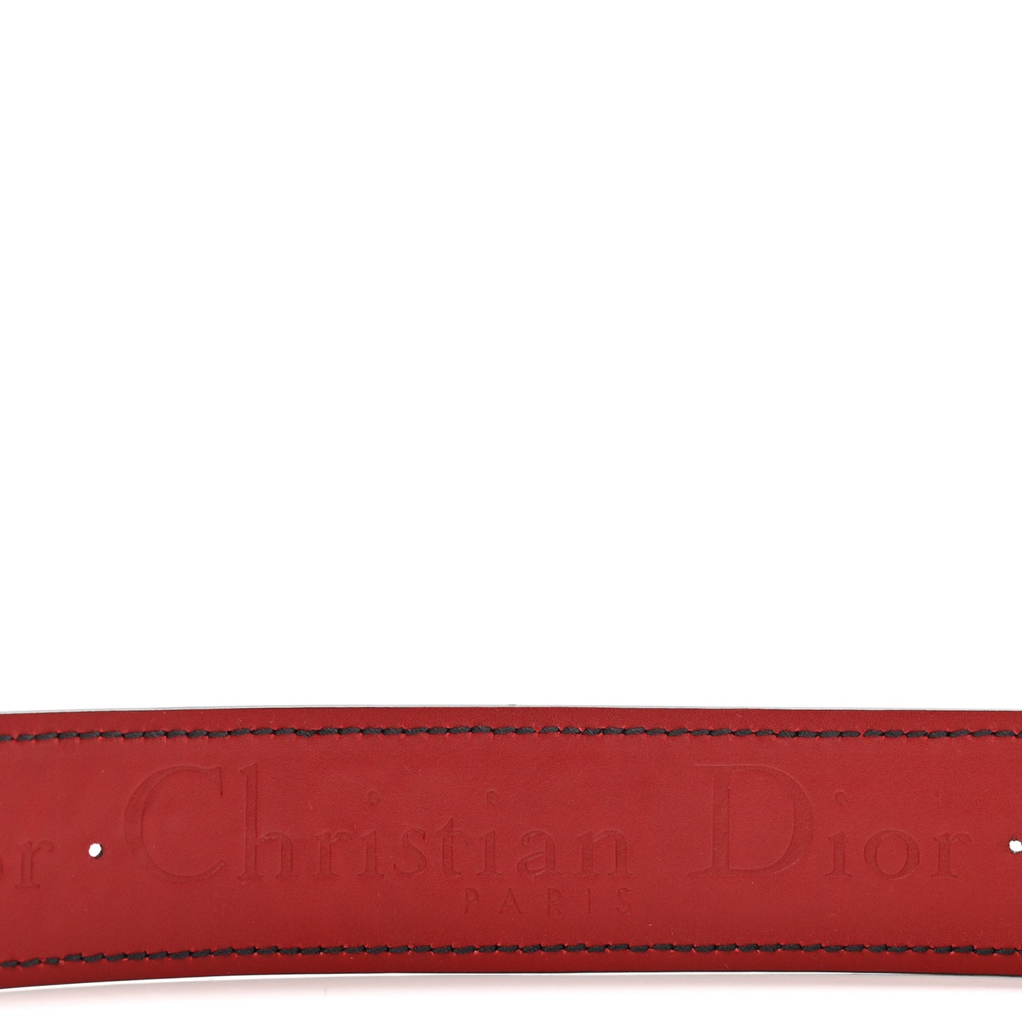 Calfskin Studded J'Adior Shoulder Strap Deep Red