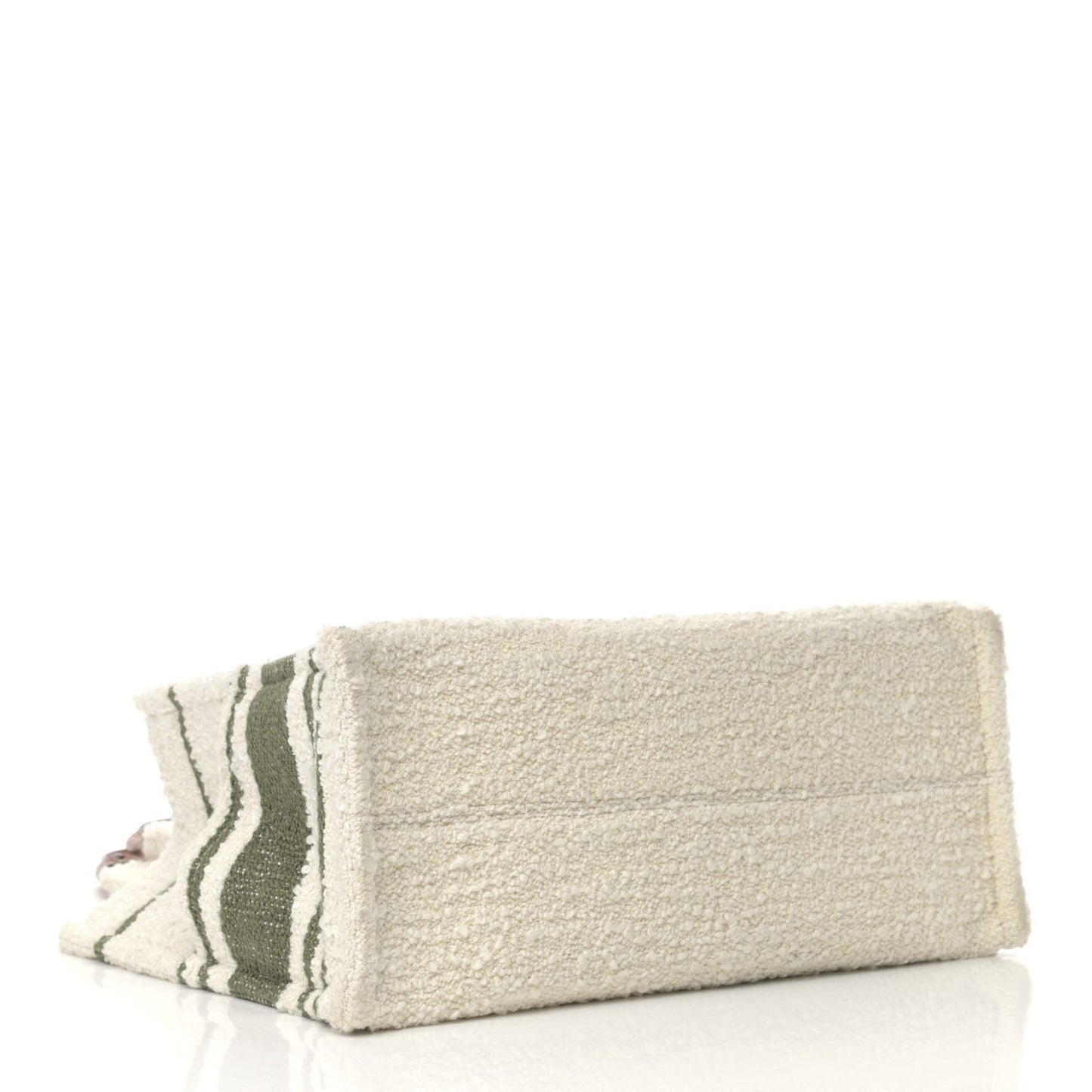 Stripe Triomphe Large Cabas Thais Khaki Tan