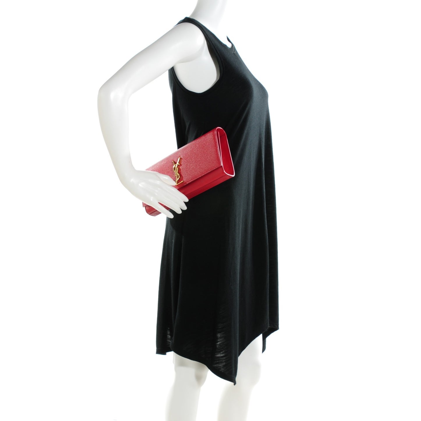 Grain De Poudre Cassandre Clutch Red