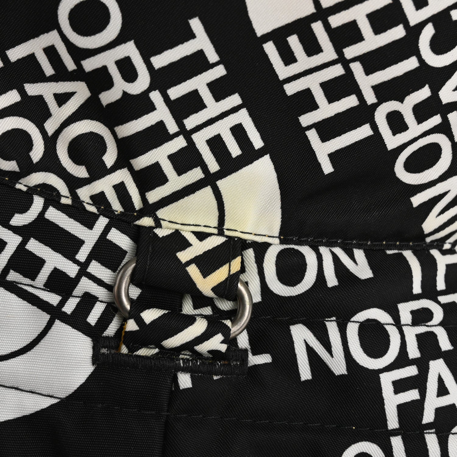 Gucci X THE NORTH FACE Nylon Reversible Self-Tie Bucket Hat M Black Yellow 12 of 16