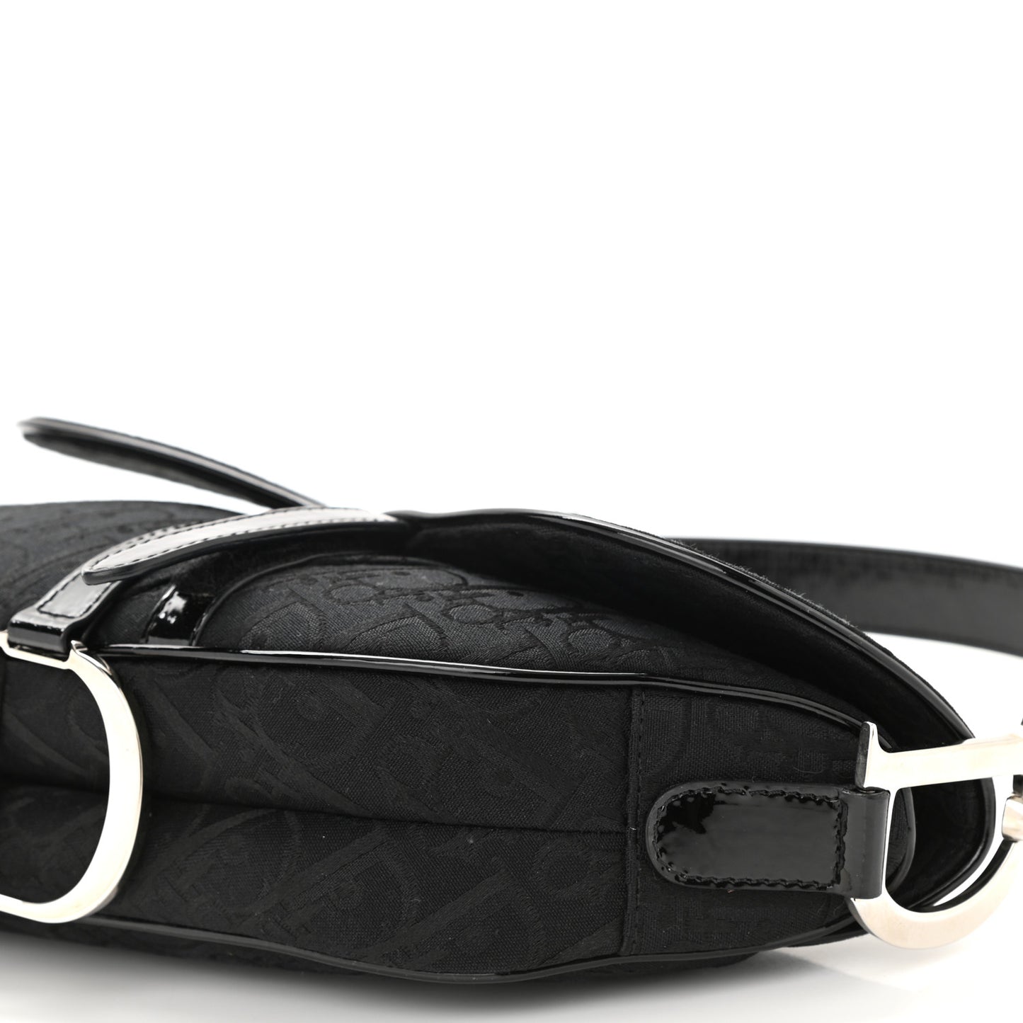 Monogram Saddle Bag Black