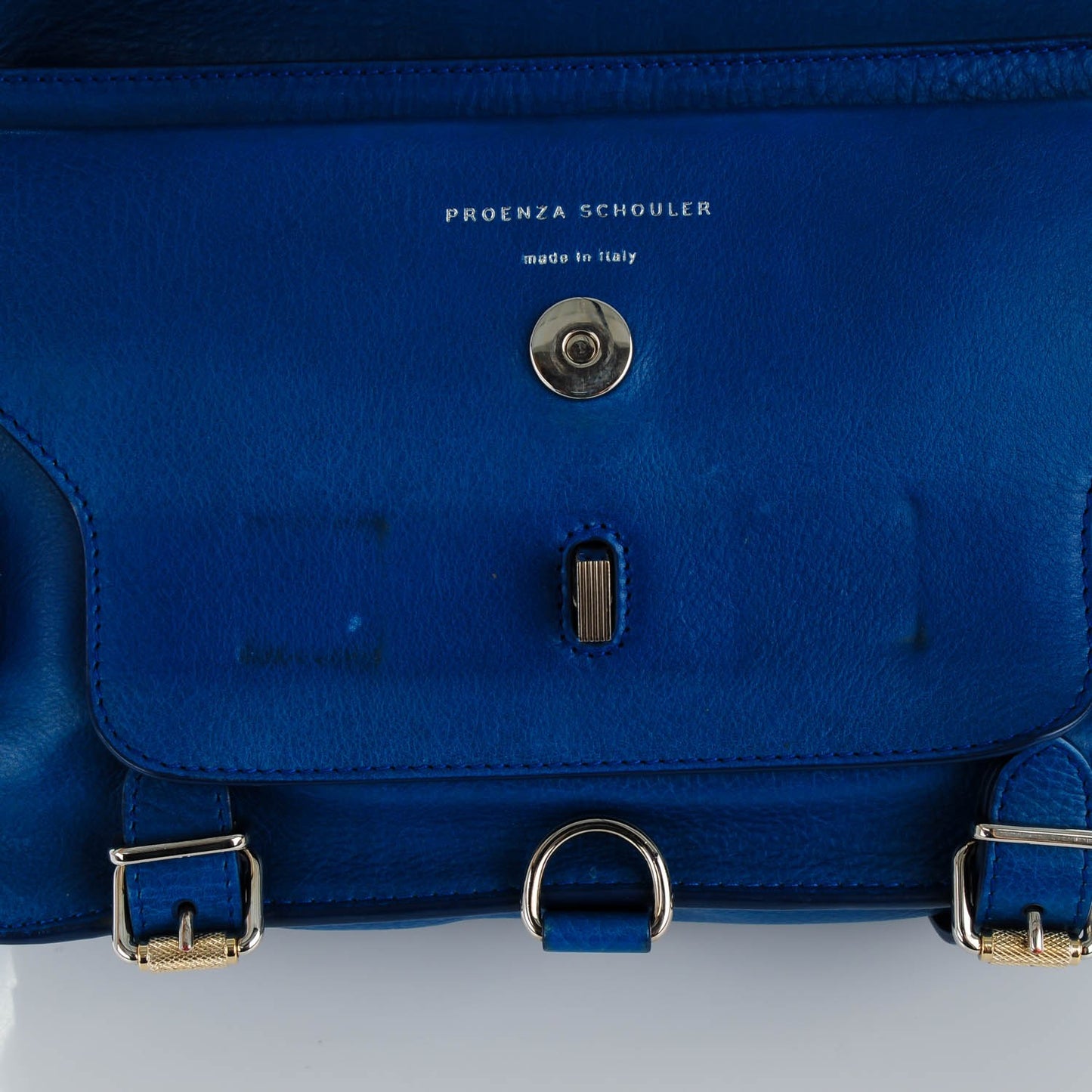 Calfskin PS11 Classic Shoulder Bag Peacock