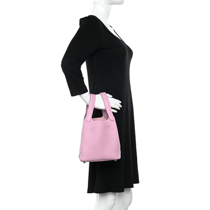 Hermes Taurillon Clemence Picotin Lock 18 PM Mauve Sylvestre 2 of 11