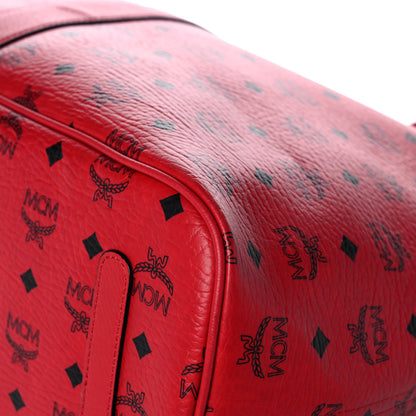 MCM Visetos Large Liz Reversible Shopper Tote Ruby Red 11 of 13