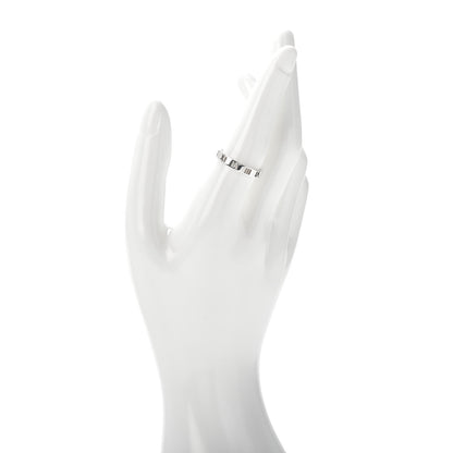 Tiffany Sterling Silver Narrow Atlas Pierced Ring 58 8.25 2 of 4