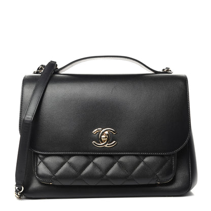 Chanel Caviar Quilted Large Business Affinity Flap Black 1 of 10
