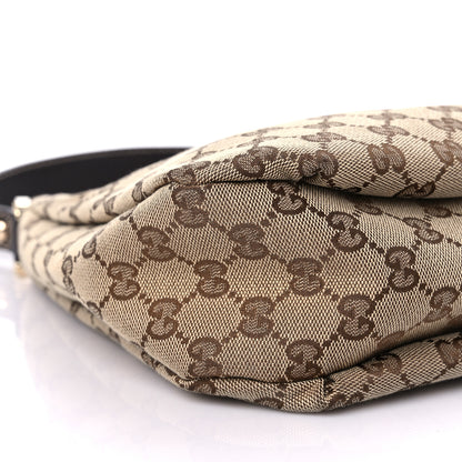Gucci Monogram Medium New Ladies Web Hobo Dark Brown 7 of 10