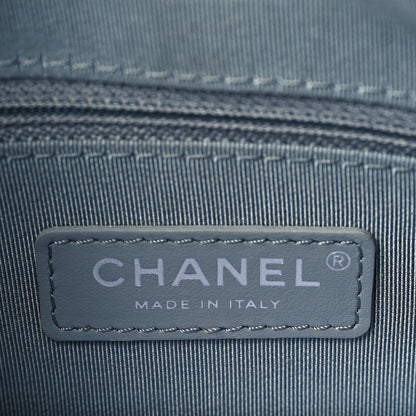 Chanel Metallic Crumpled Calfskin Chain 20s Signe Waist Bag Silver 6 of 10