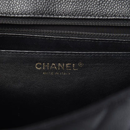 Chanel Caviar Quilted Jumbo Single Flap Black 6 of 11