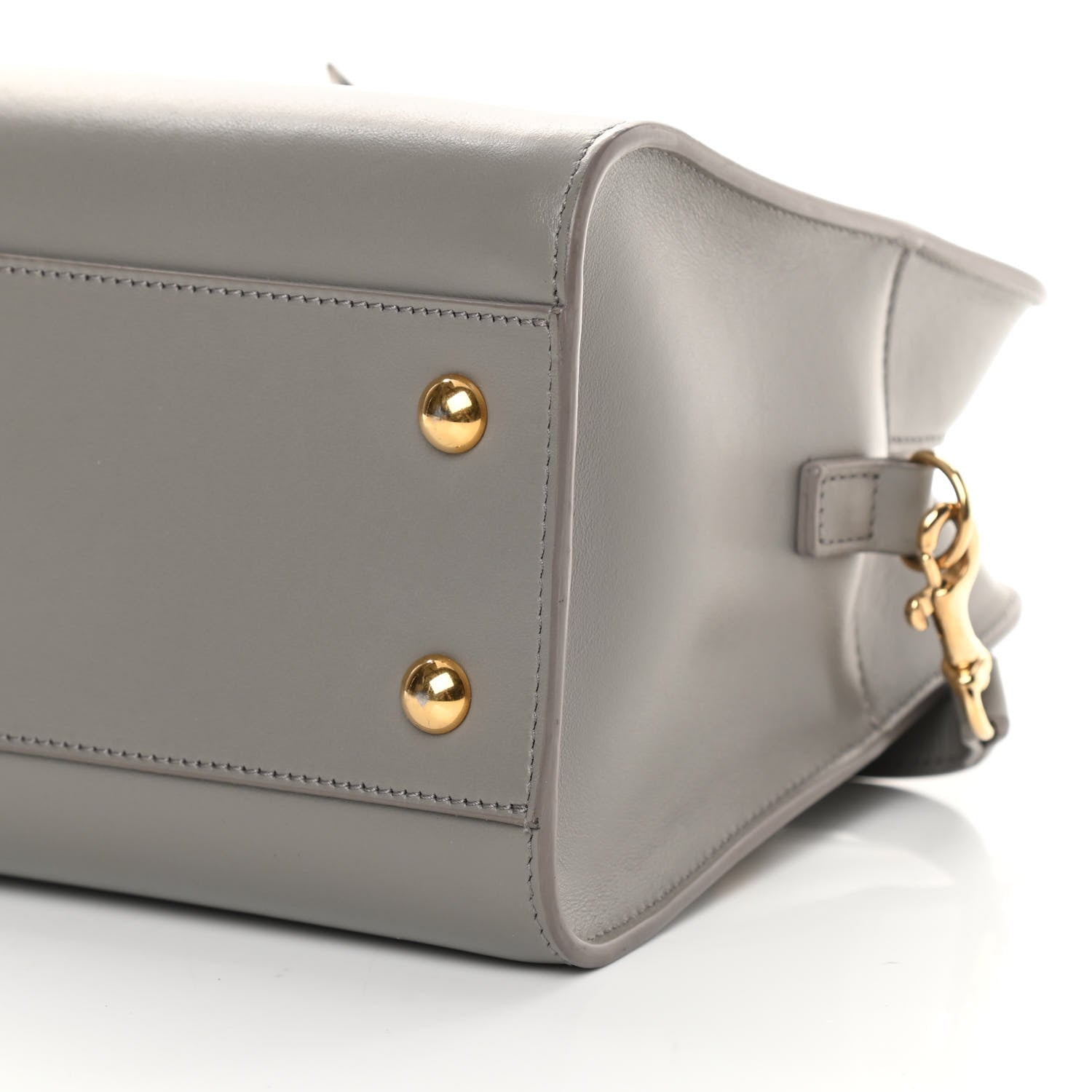 Saint Laurent Calfskin Monogram Baby Cabas Fog 9 of 13