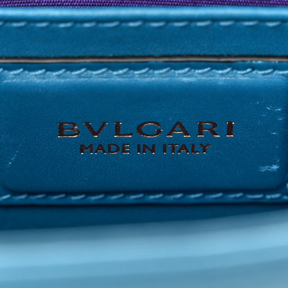 Bulgari Calfskin Serpenti Forever Crossbody Blue 6 of 30