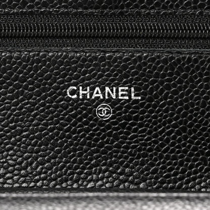 Chanel Caviar Quilted Wallet on Chain WOC Black 6 of 13