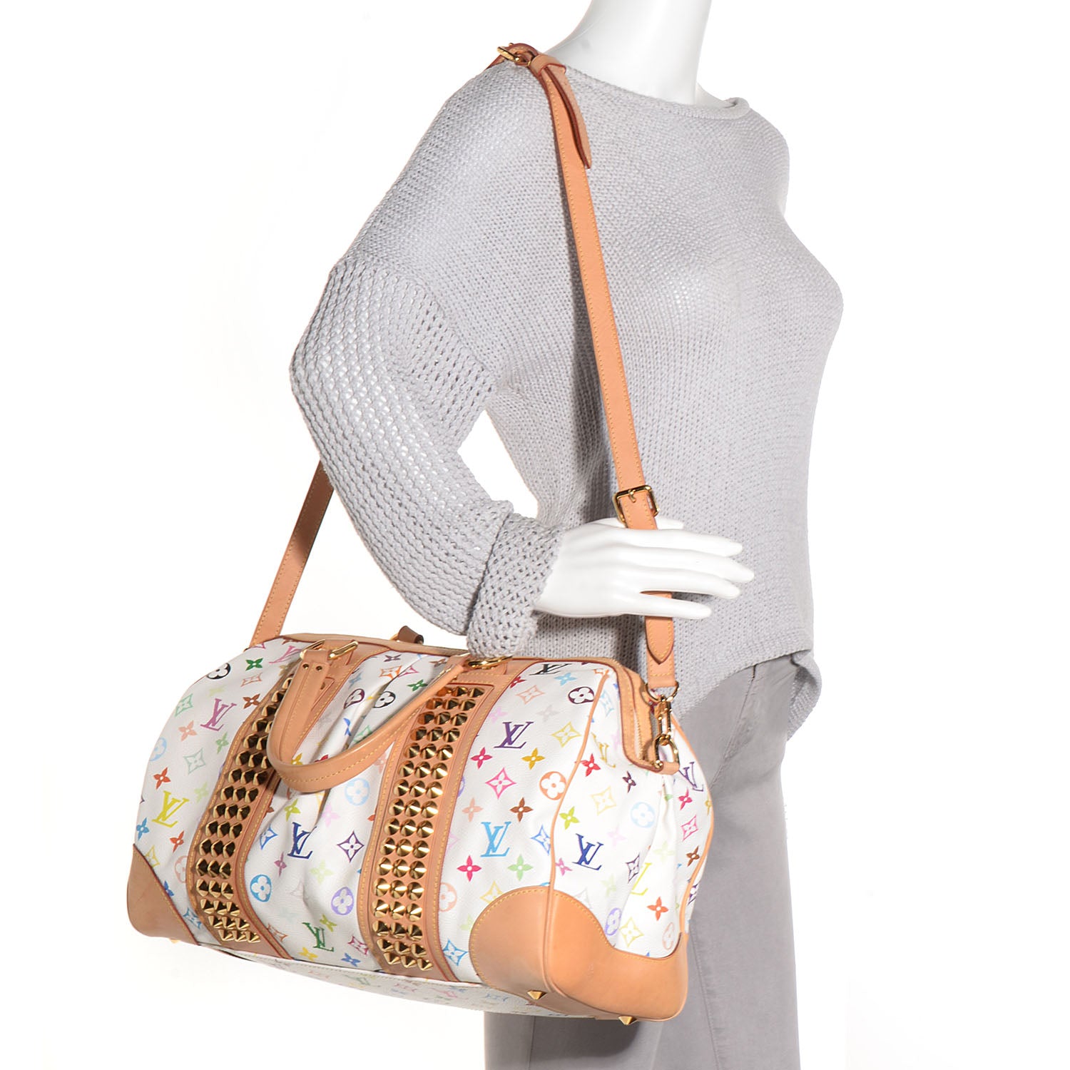 Louis Vuitton Monogram Multicolor Courtney GM White 2 of 7