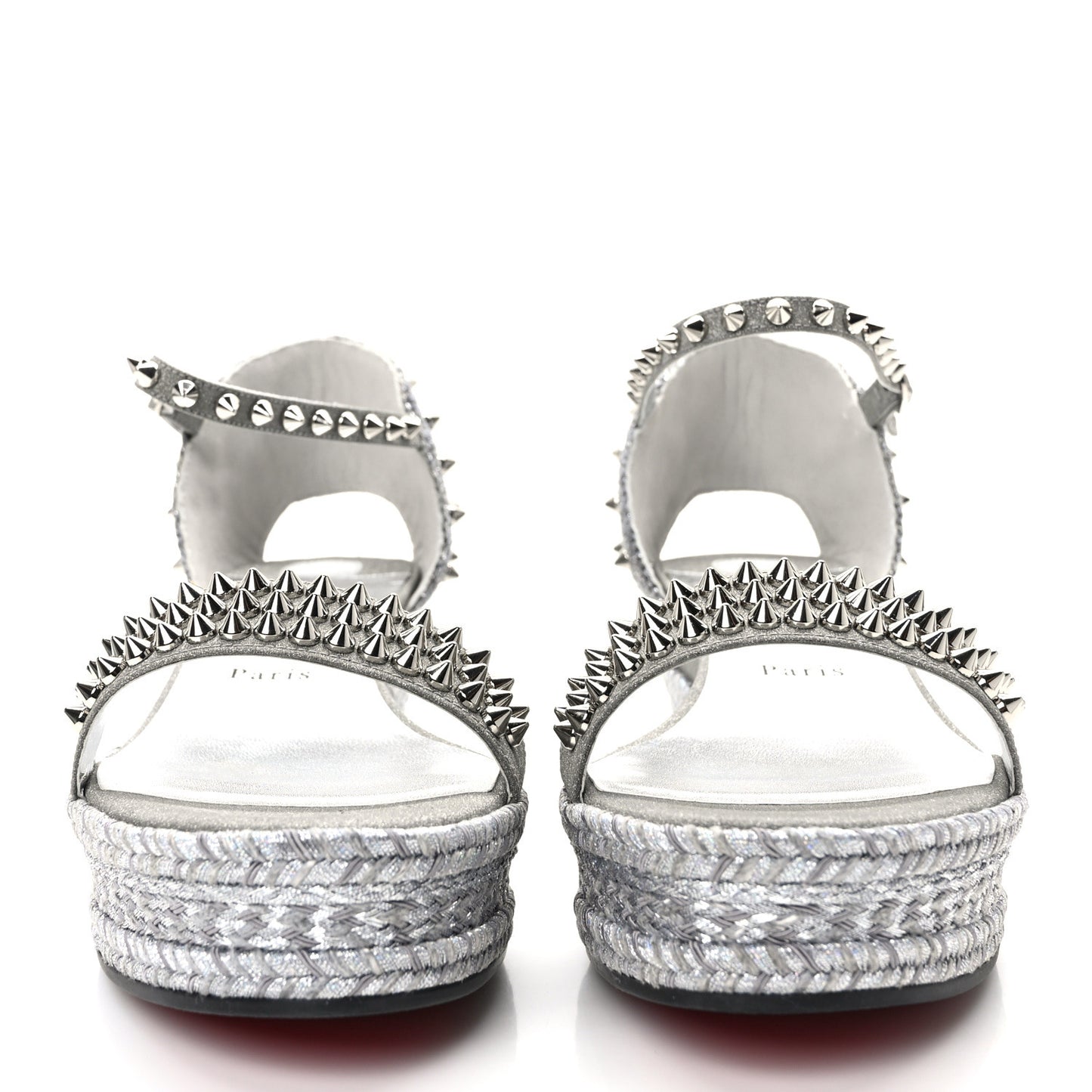 Vacchetta Laminato Madmonica 60 Platform Sandals 41 Silver