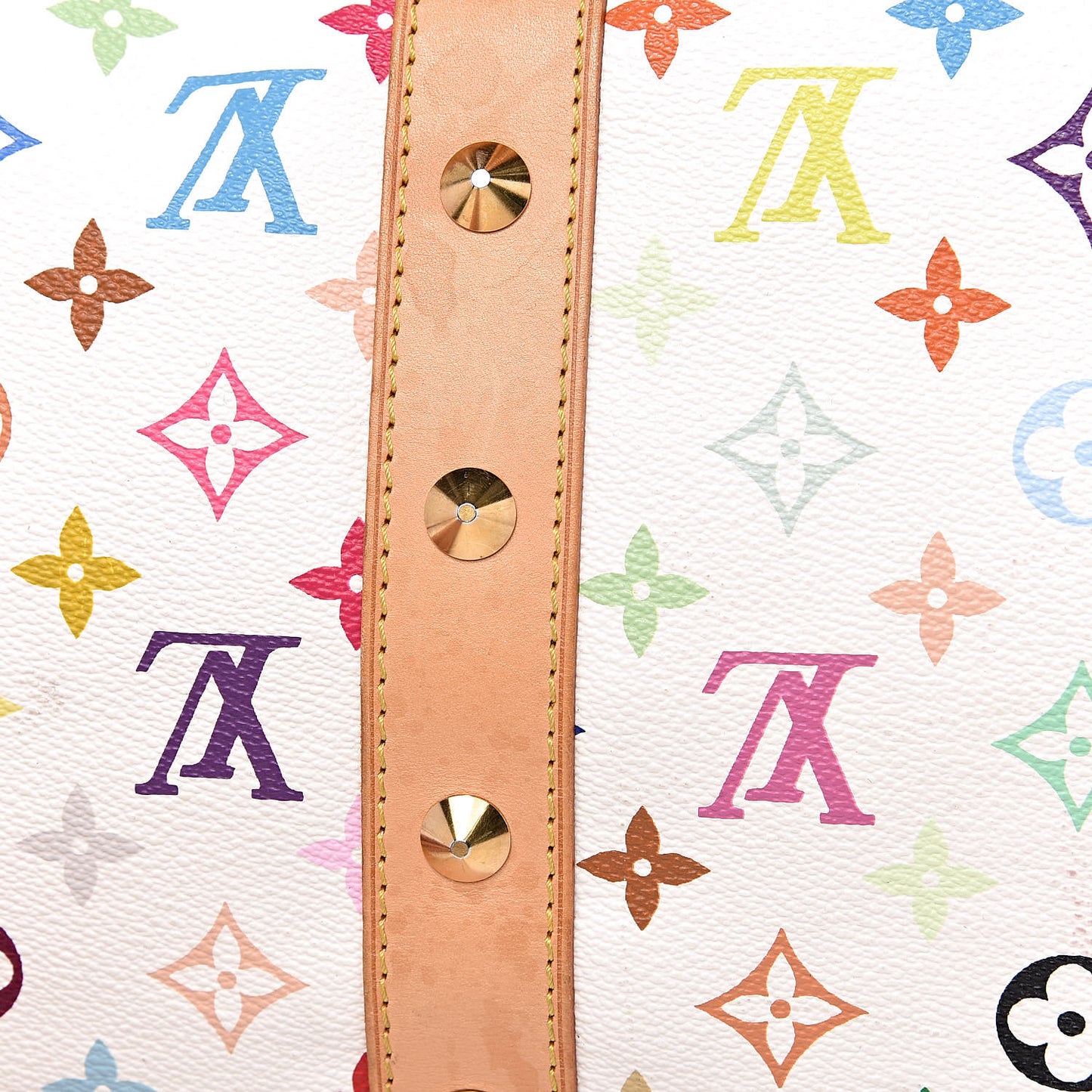 Monogram Multicolor Keepall 45 White